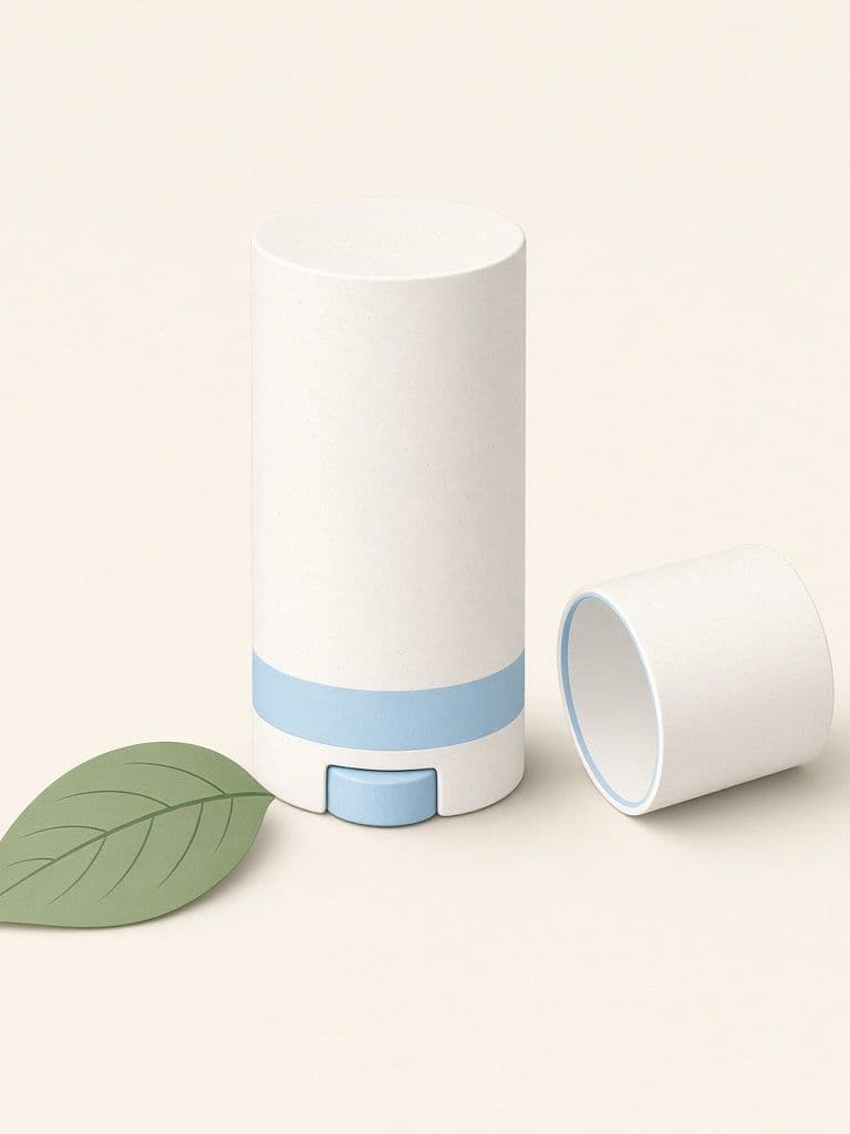 Illustration, not the actual product: Island Deodorant Sensitive Baking Soda Free (Compostable Paperboard)